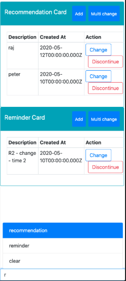 Change state of patient